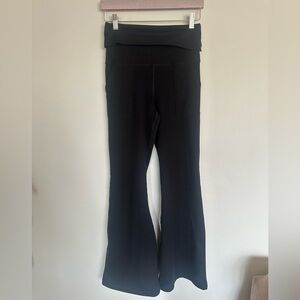 Offline by Aerie Hugger Foldover Flare Leggings Black M/M